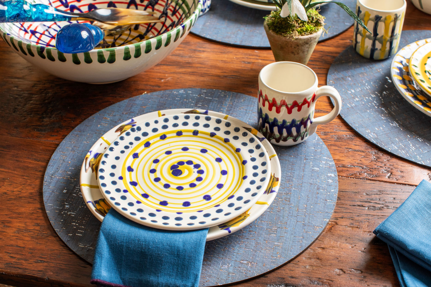 Navy Cork Placemat