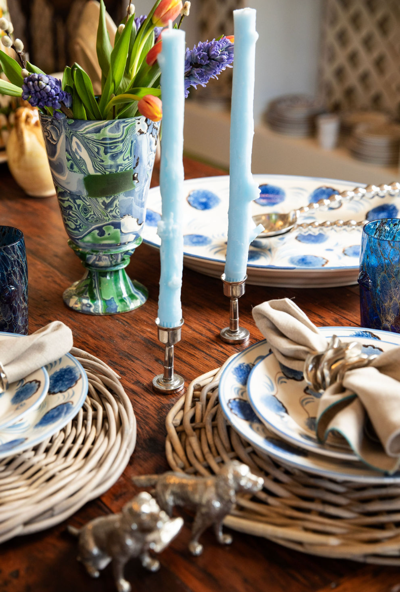 Blue Flower Dinner Plate