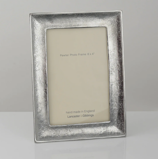 Kingston Hand Cast Pewter Photo Frame, 4" x 6"