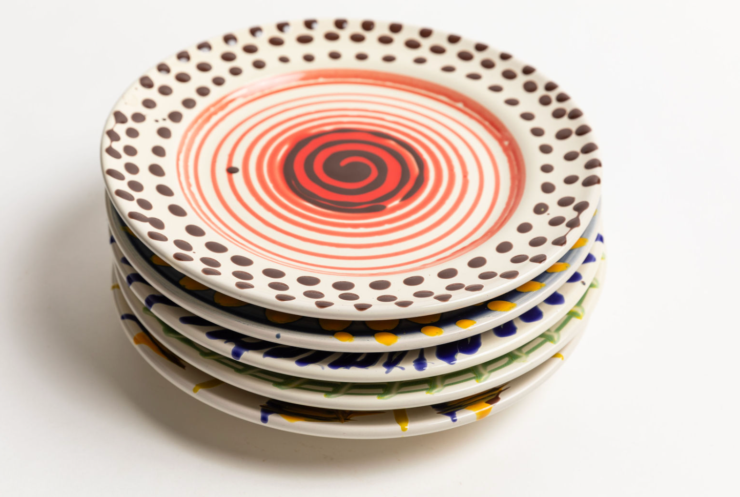 Painted Dinner Plate, 10"D