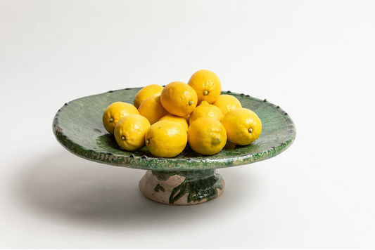 Round Large Footed Moroccan Bowl