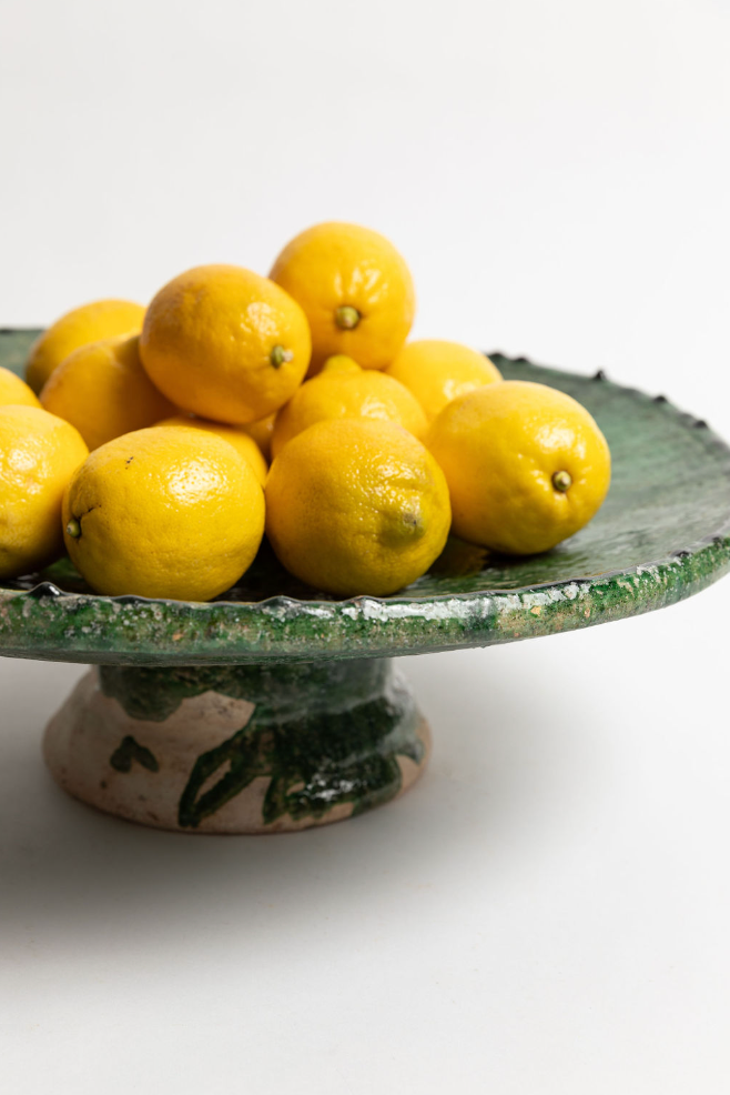 Round Large Footed Moroccan Bowl