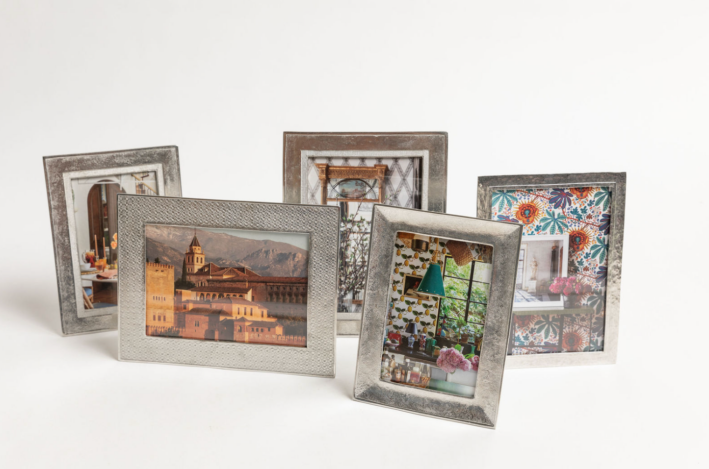 Raised Line Hand Cast Pewter Photo Frame 5x7