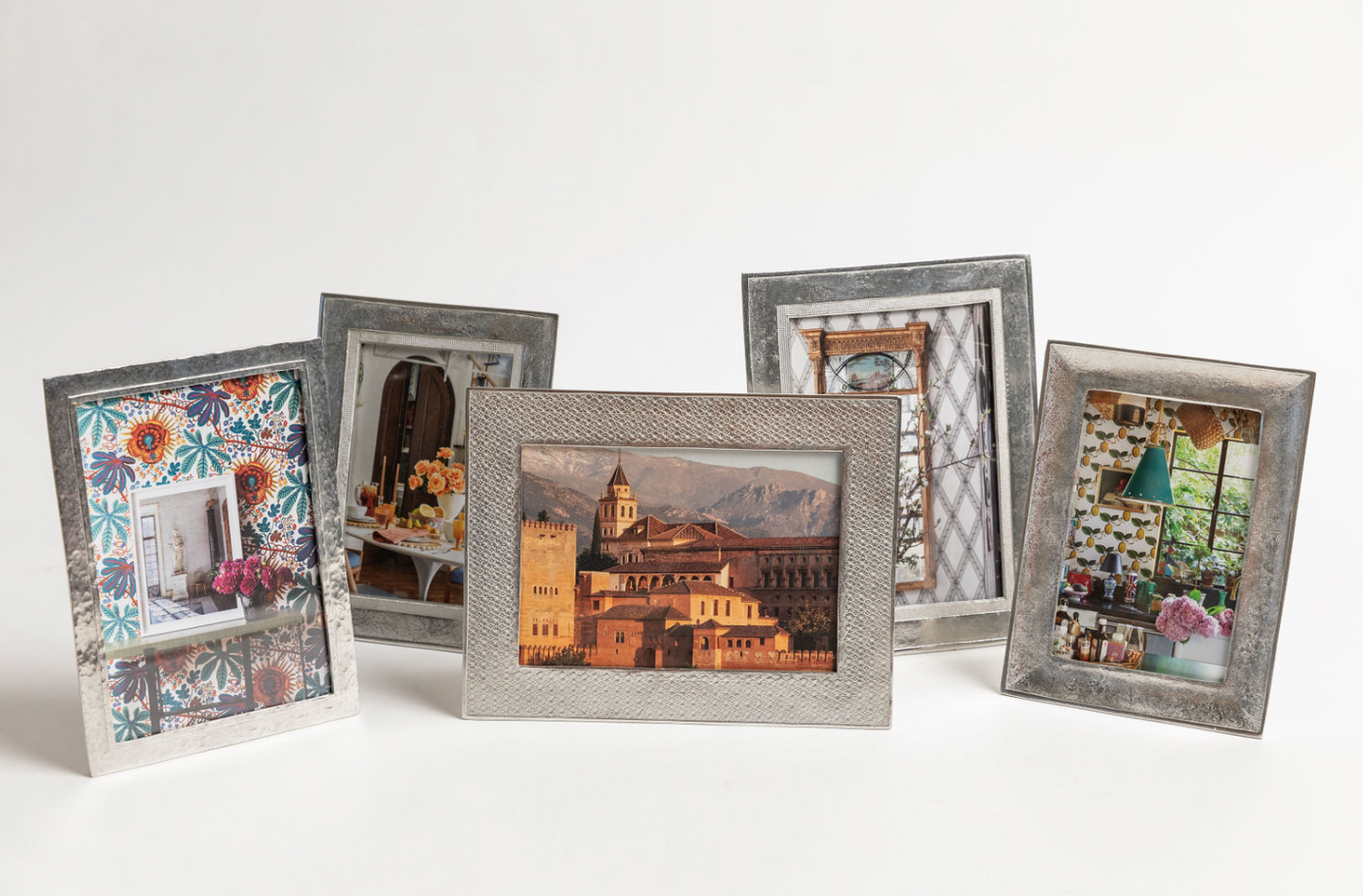 Raised Line Hand Cast Pewter Photo Frame 4x6