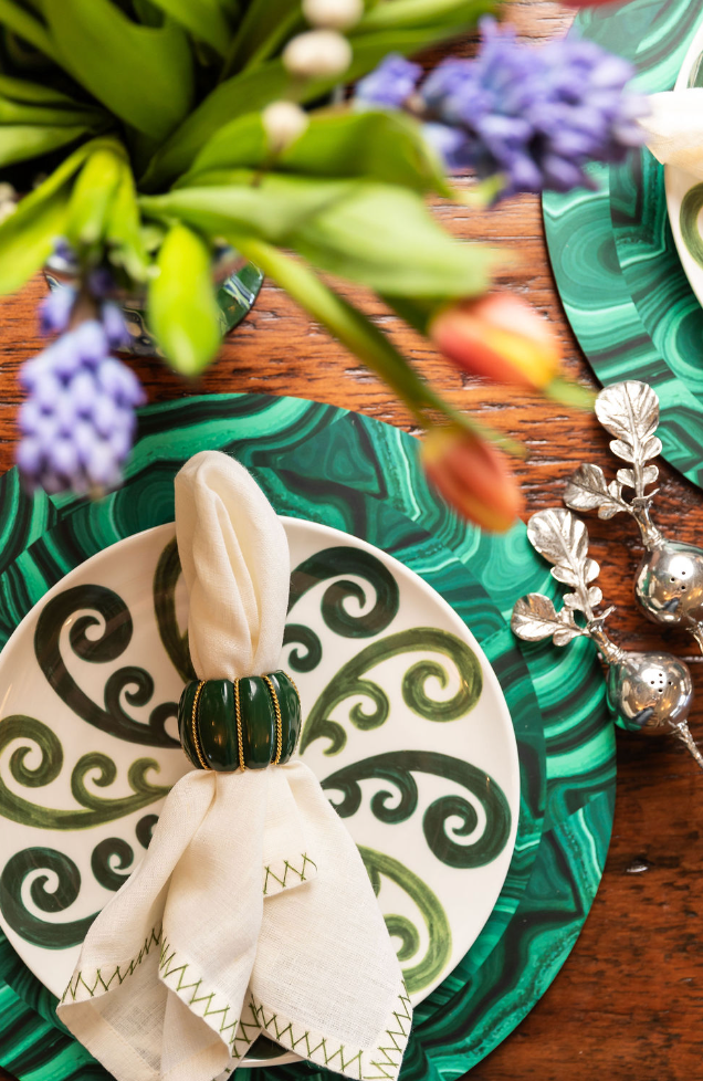 Zig Zag Napkin, Green