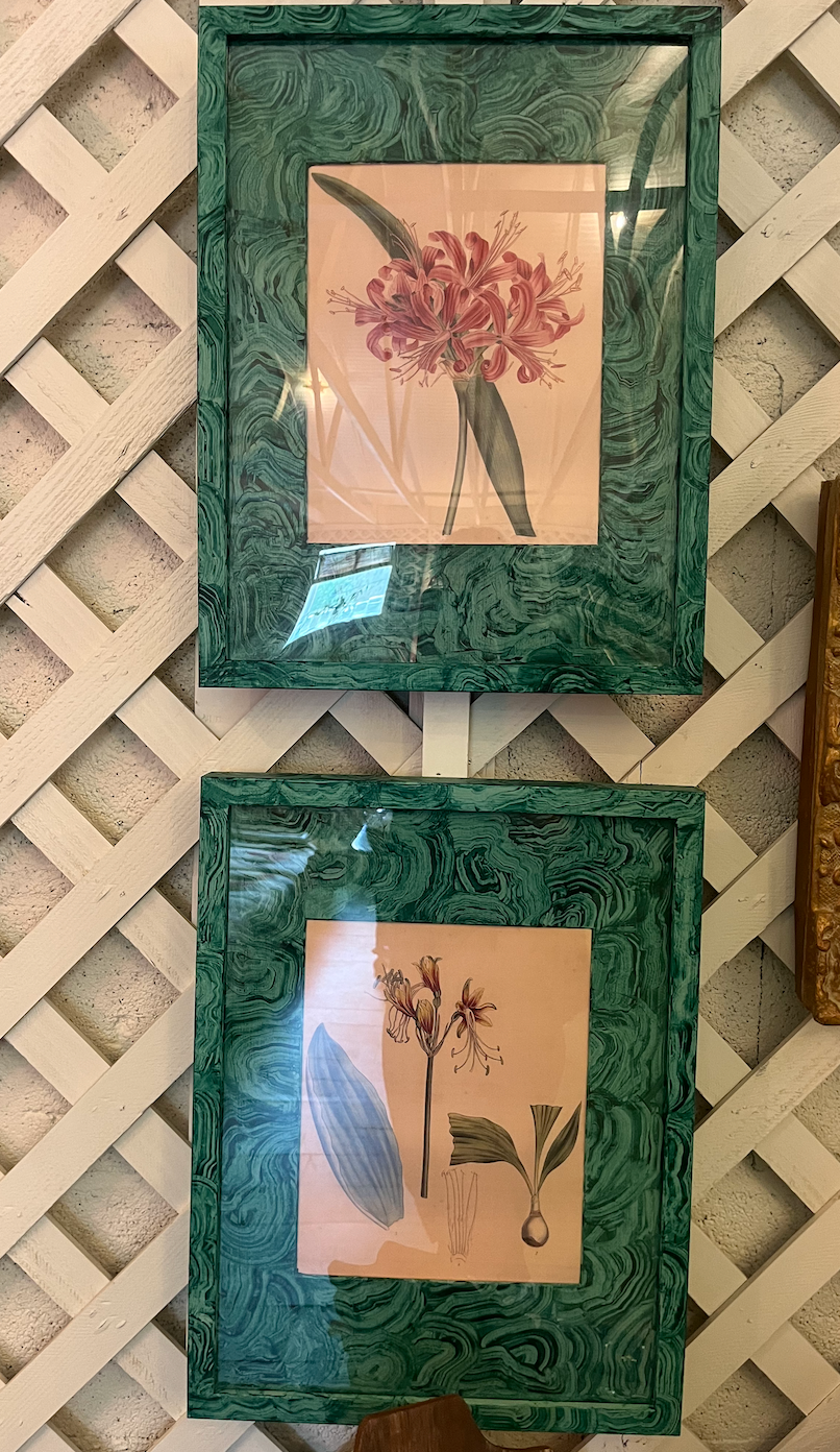 Malachite Lily Paintings