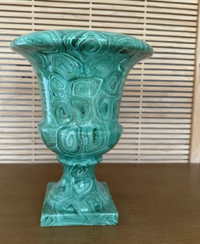 Marbled Green Malachite Urn