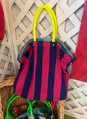 Striped Beach Bag