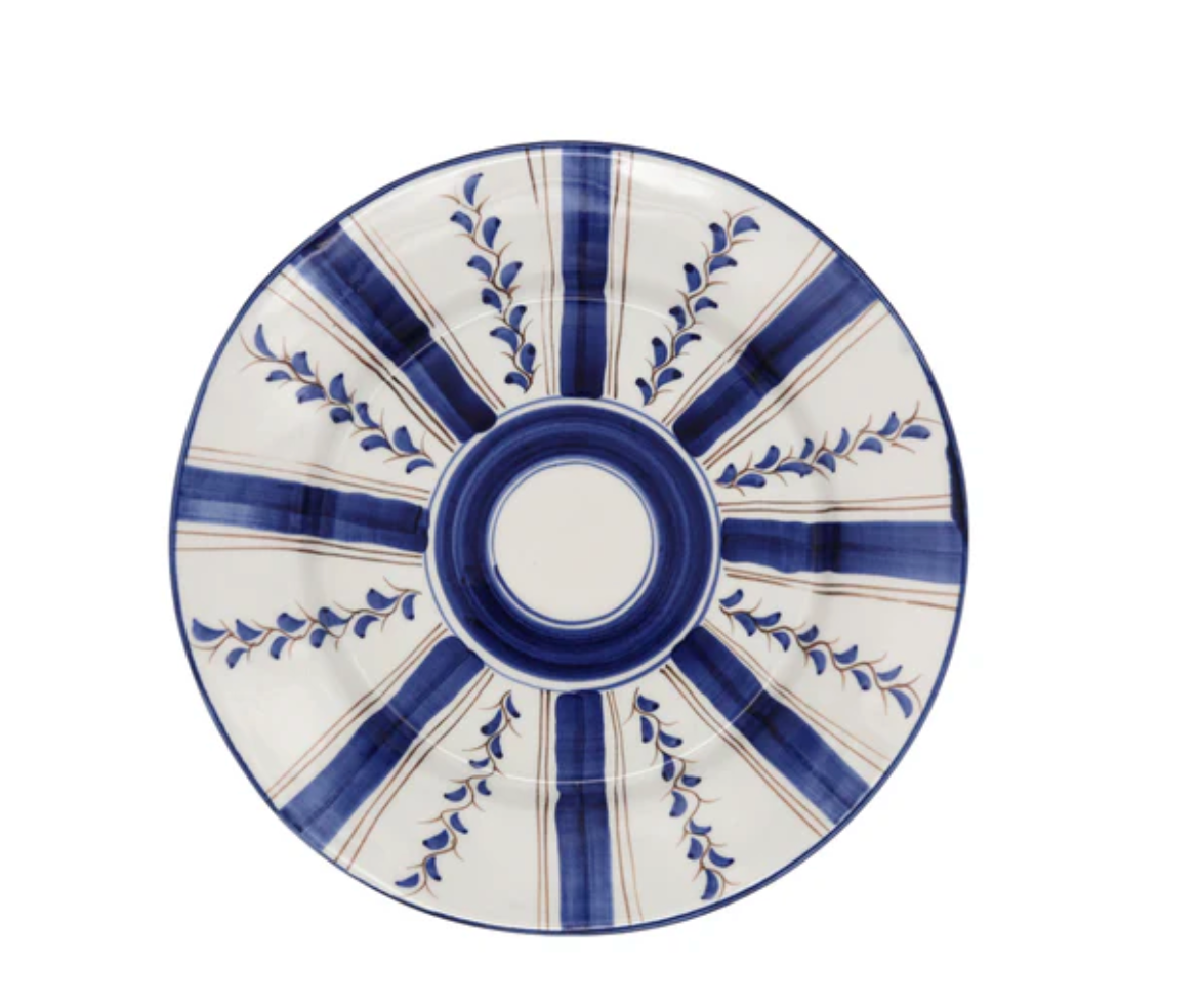 Blue Stripe Dinner Plate