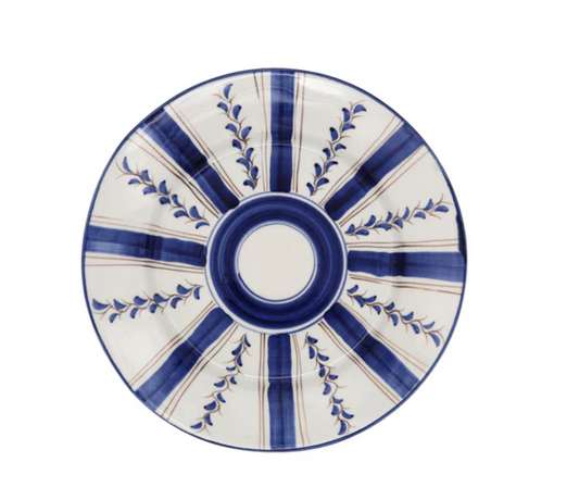 Blue Stripe Dinner Plate