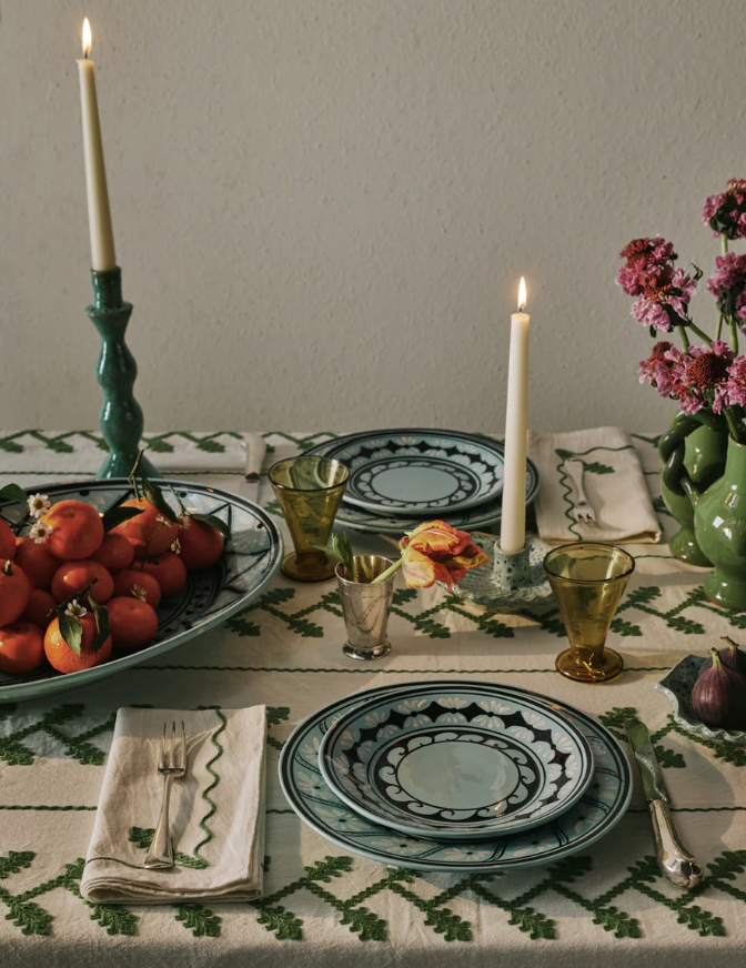 Gigi Aqua Dinner Plate
