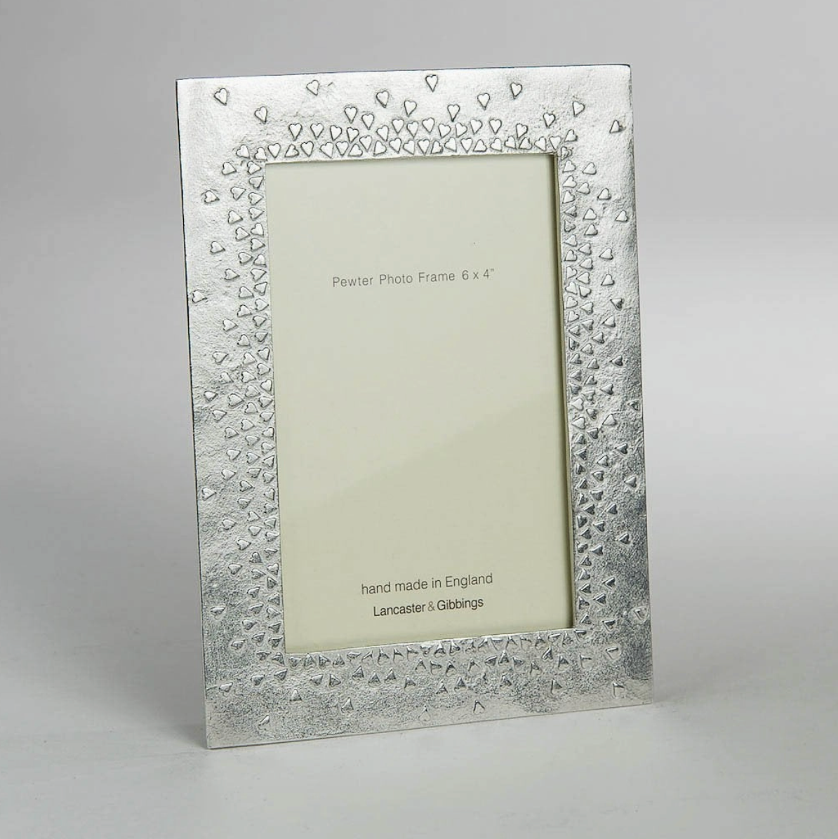 Floating Hearts Pewter Photo Frame