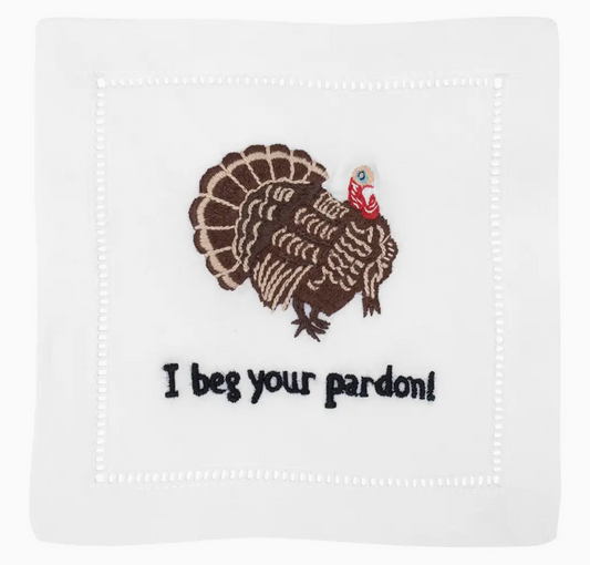 I Beg Your Pardon Cocktail Napkin