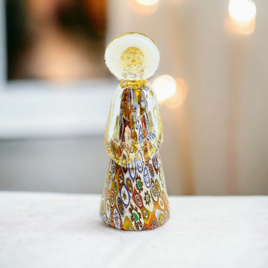 Murano Millefiori Angel, 24k gold