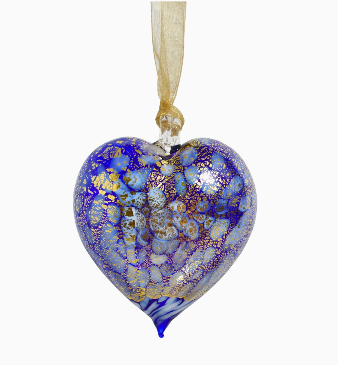 Murano Snowy Heart Ornament
