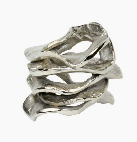 Wavy Stacked Napkin Ring