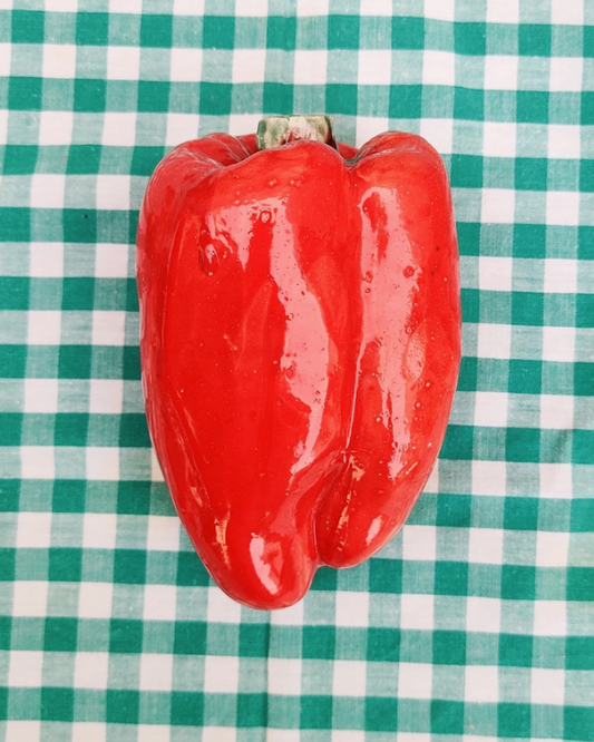Ceramic Red Bell Pepper
