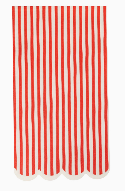 Red Striped Dinner Napkin