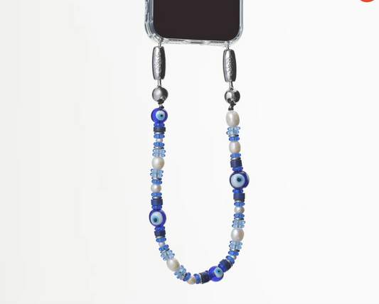 Evil Eye Wristlet Blue