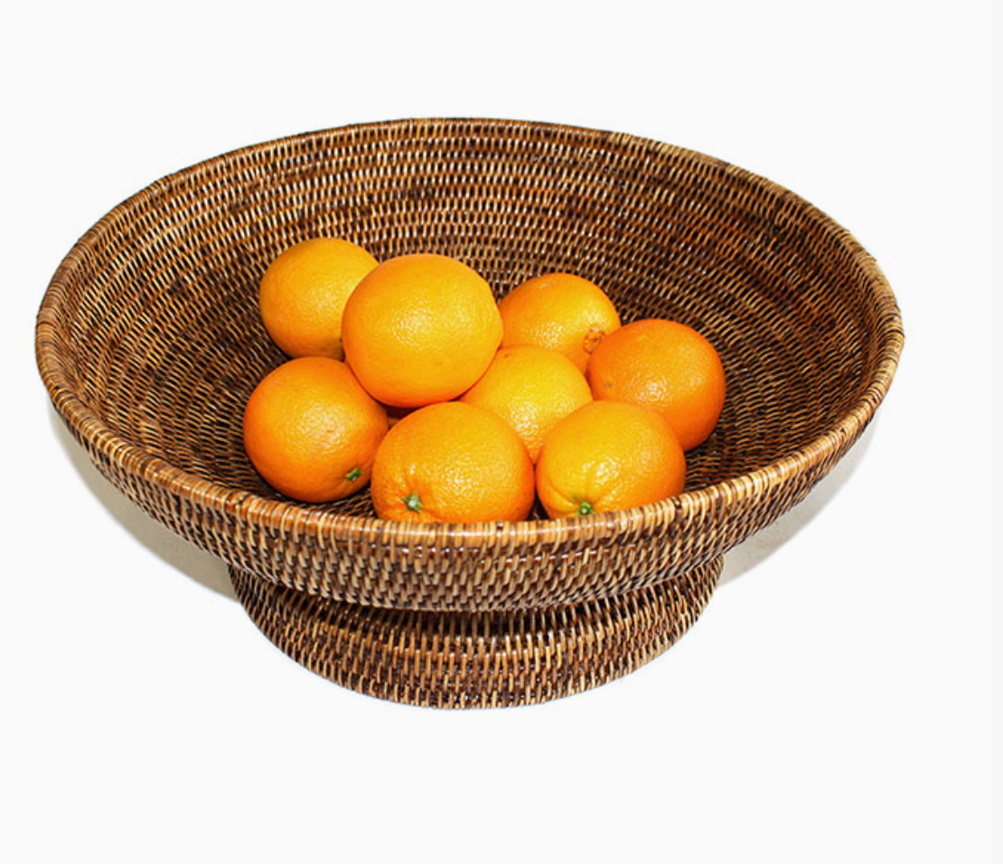 Round Pedestal Fruit Basket