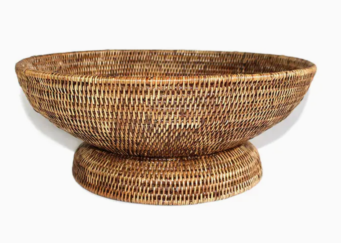 Round Pedestal Fruit Basket