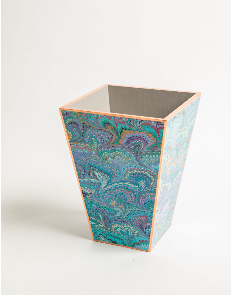Marbled Wastepaper Basket