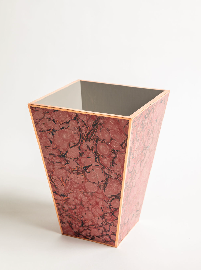 Marbled Wastepaper Basket