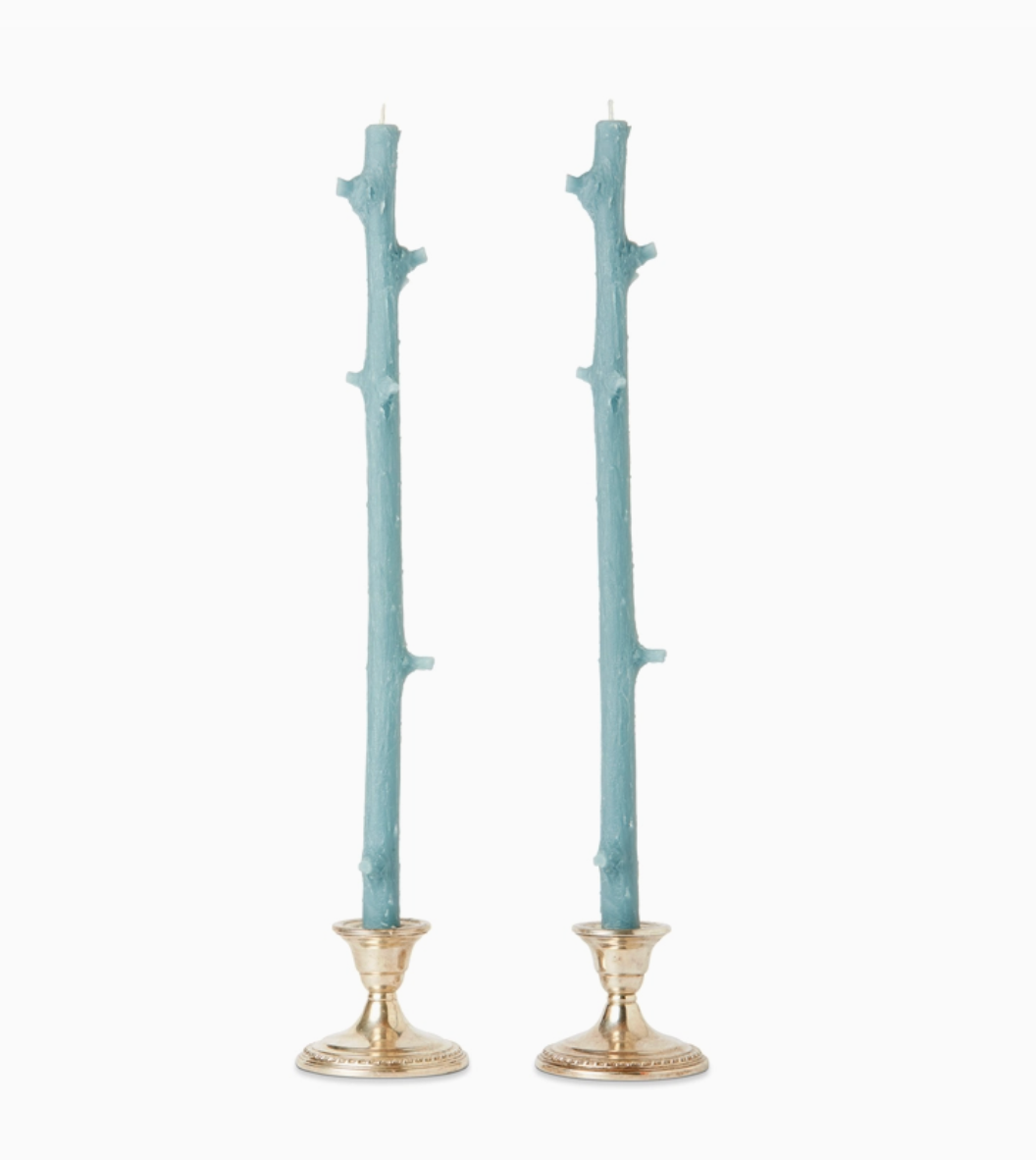 Hemlock Stick Candles, Pair