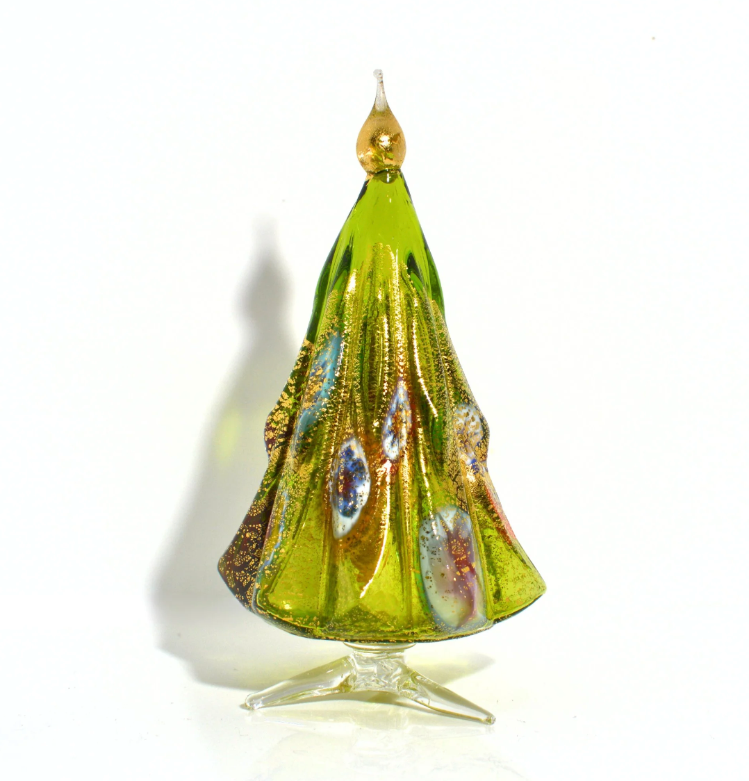 Murano Millefiori Christmas Tree, 24k gold