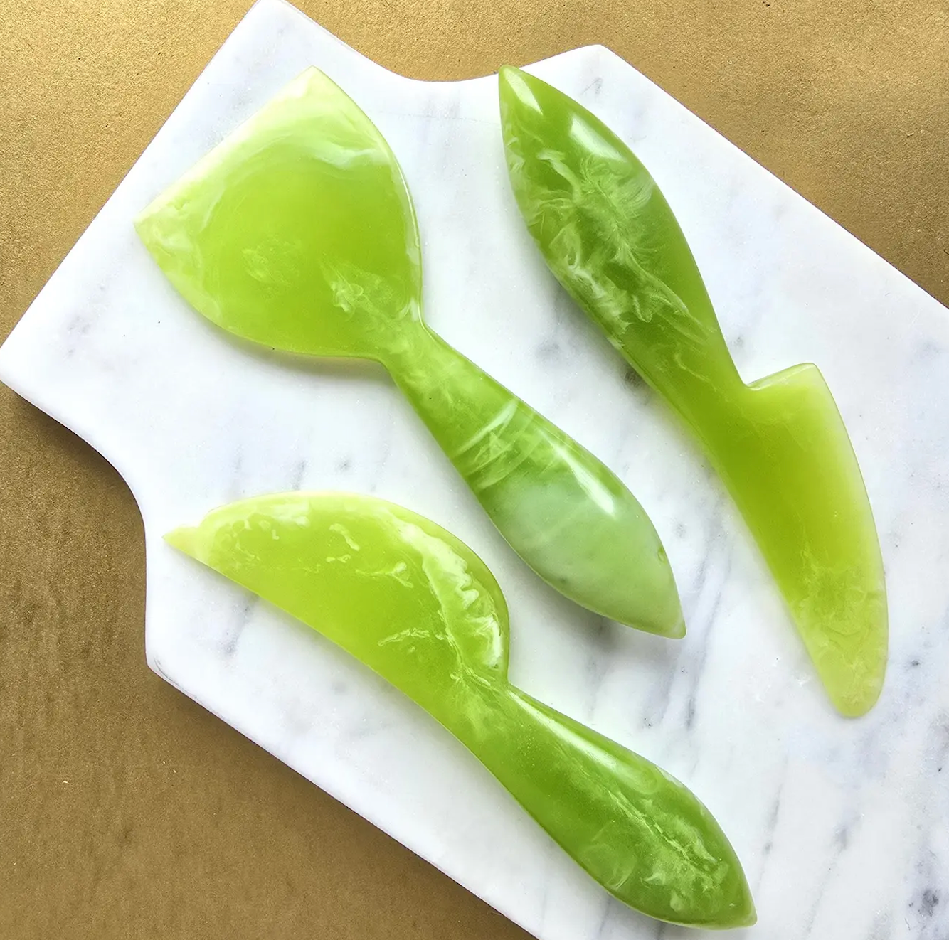 3-Piece Resin Cheese Knives Set