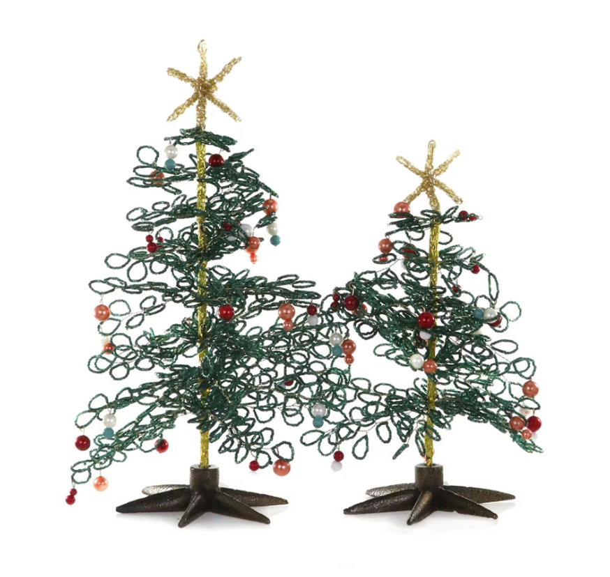 Beaded Tree, Set of 2