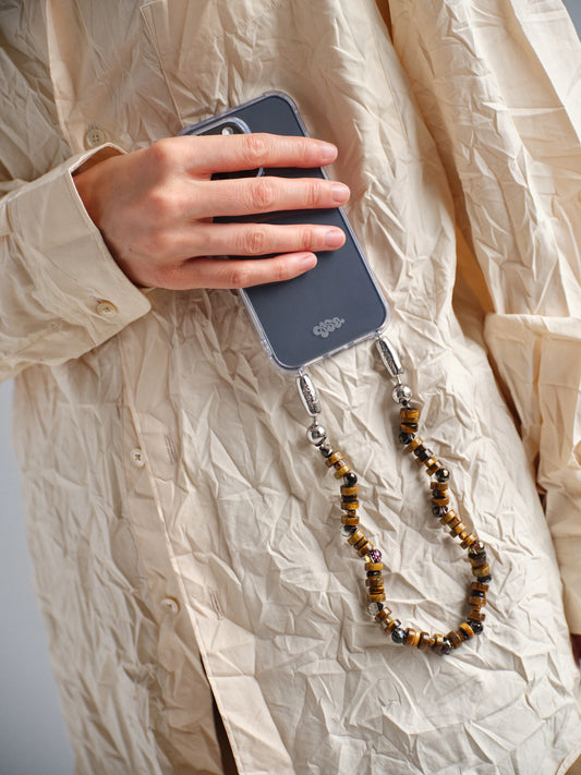 Tigers Eye Tile Wristlet