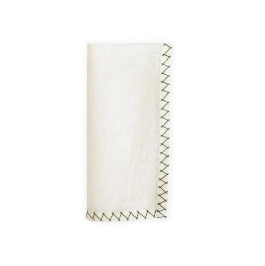 Zig Zag Napkin, Green