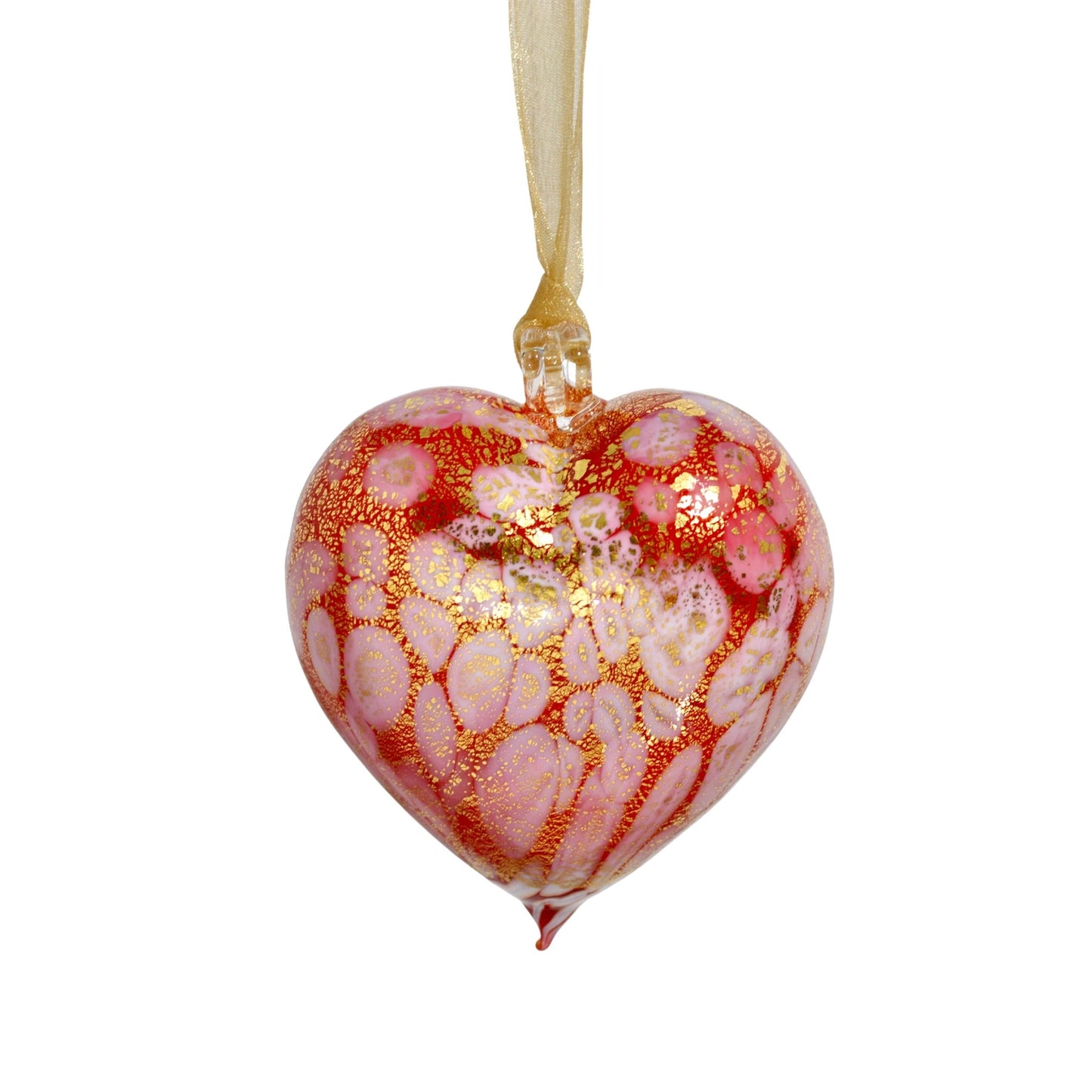 Murano Snowy Heart Ornament