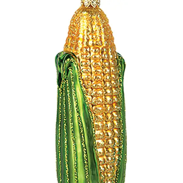 Ear of Corn Glass Ornament