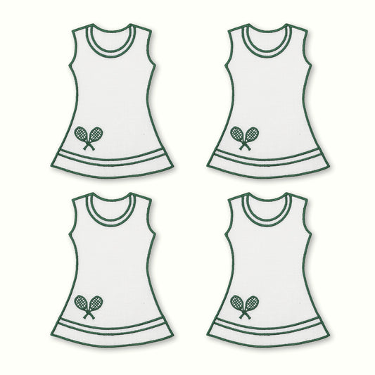 Tennis Dress Cocktail Napkins - Set of 4