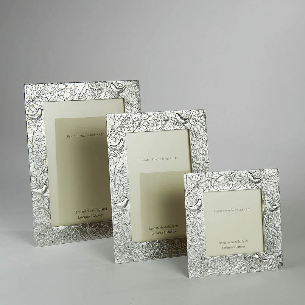 Birds Pewter Photo Frame