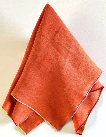 Tomato Napkins with Jewel Trim (Set of4)