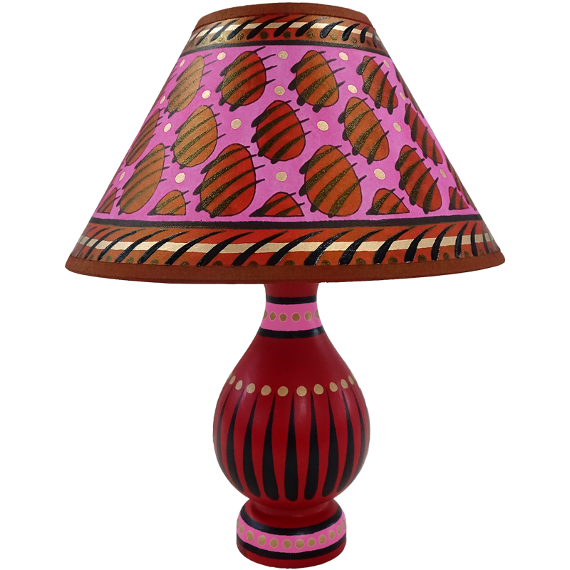 Pink/Red Pawprint Lamp, Small