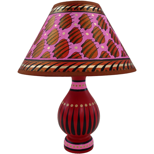 Pink/Red Pawprint Lamp, Small