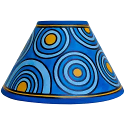 Circles Lamp In Blue Gold, Small