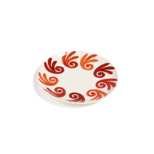 Gaia Dessert Plate, Burned Orange
